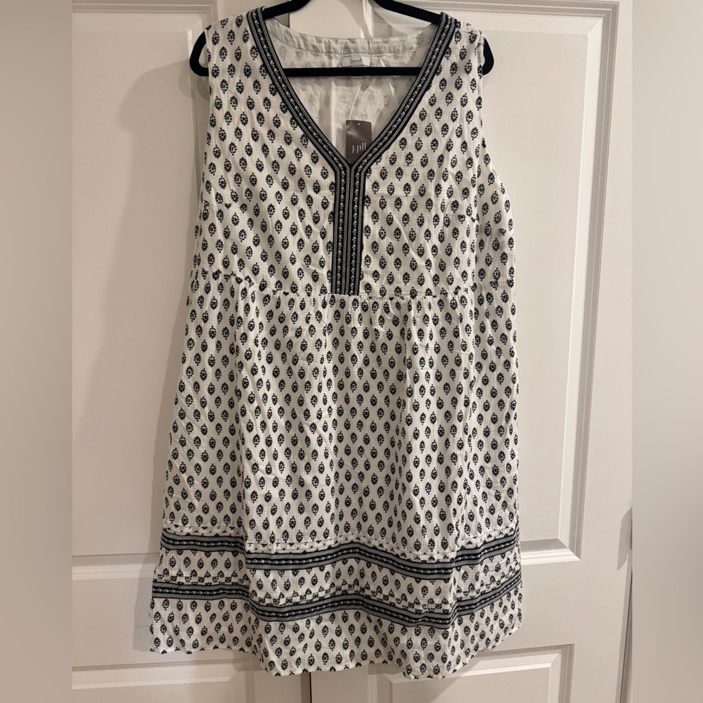 Pure Jill Embroidered Sleeveless Dress – XL, NWT ($119 Retail)